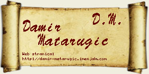 Damir Matarugić vizit kartica